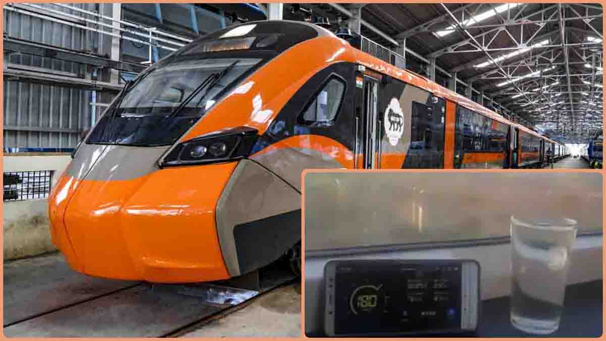 Vande Bharat Amazing Video: 180 की स्पीड से दौड़ी वंदे भारत ट्रेन और गिलास का पानी भी नहीं छलका, जल्द मिलेगा यात्रा का मौका