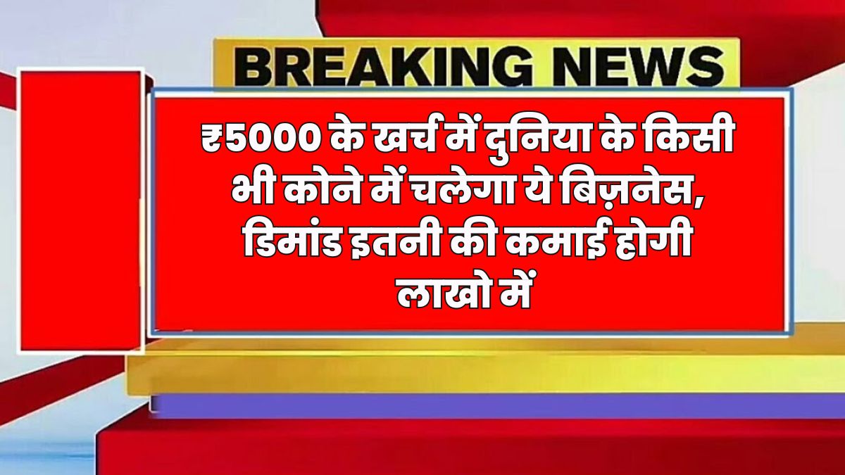 ₹5000 के खर्च में दुनिया के किसी भी कोने में चलेगा ये बिज़नेस, डिमांड इतनी की कमाई होगी लाखो में