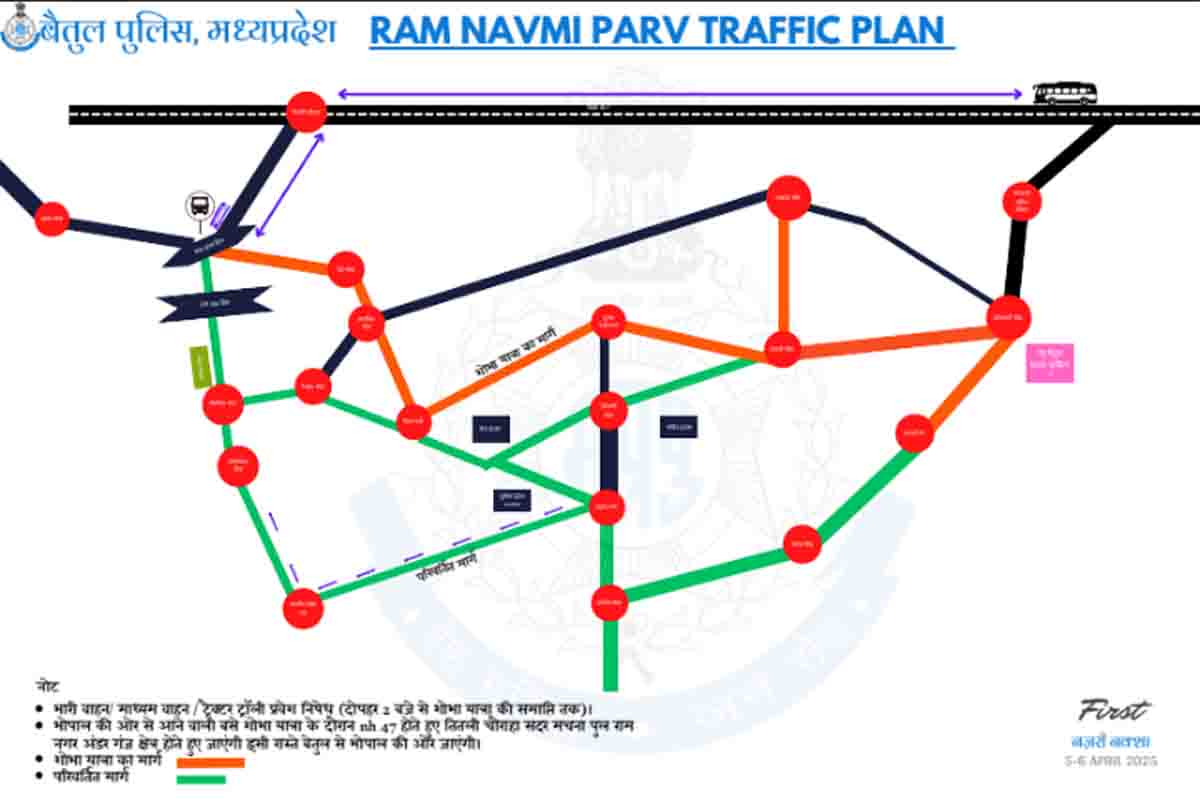 Betul News Today: रामनवमी पर्व पर भारी वाहनों का प्रवेश निषेध, कई मार्गों को किया गया डायवर्ट, देखें डिटेल